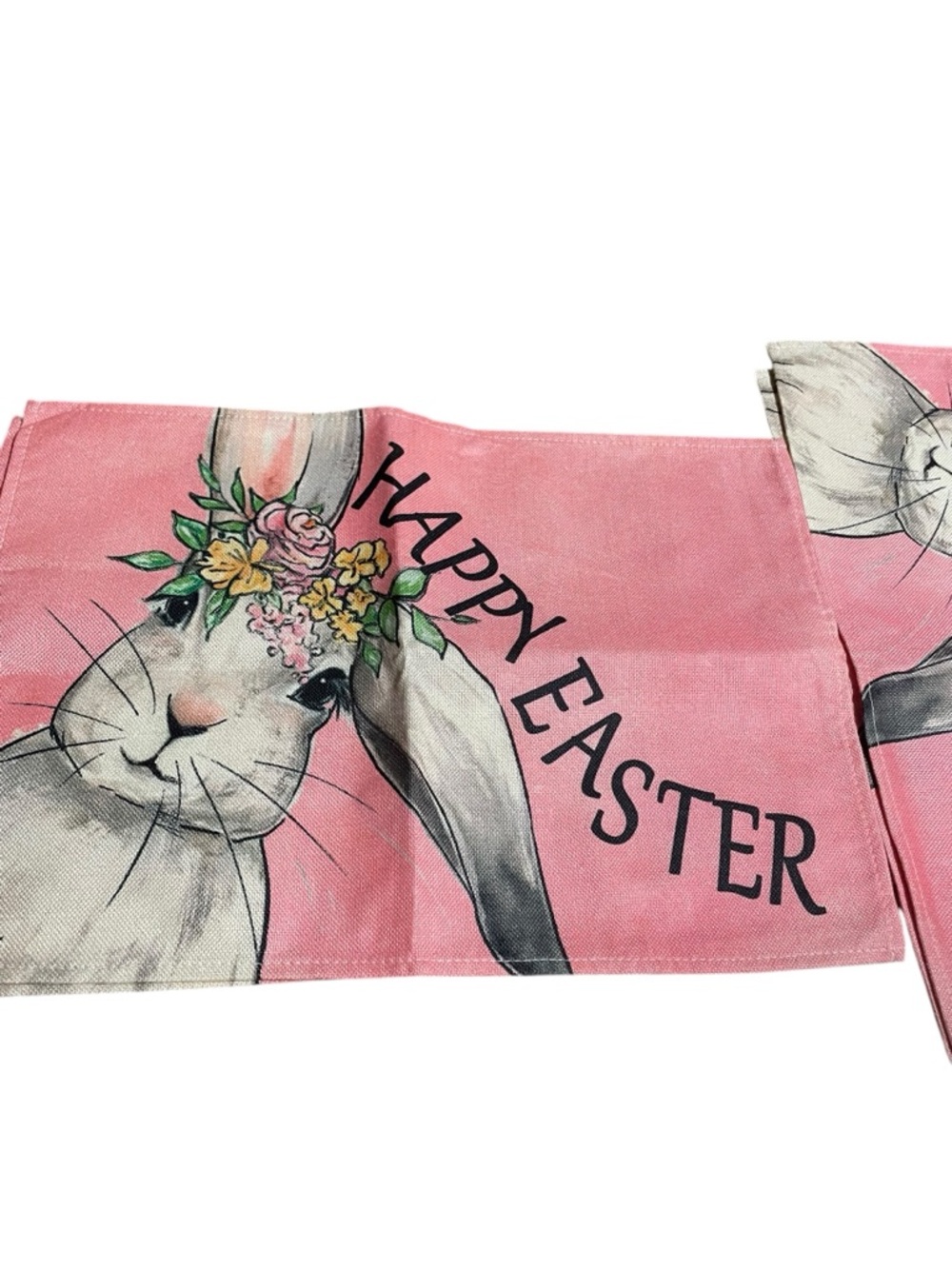 Happy Easter Pink Bunny Table napkins
